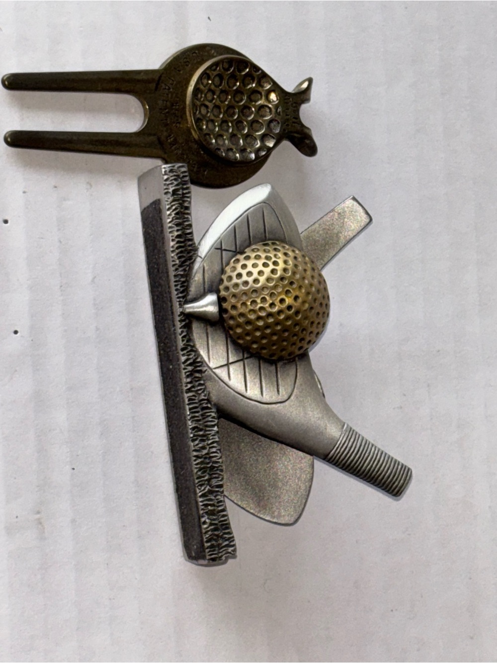 Golf Business Card Holder and Divot Tool.